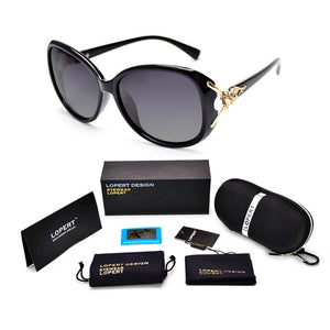 LOPERT Hot Polarized Sunglasses Women Fashion Cat Eye Glasses Women Brand Designer Elegant Driving Sun sunglasses De Sol