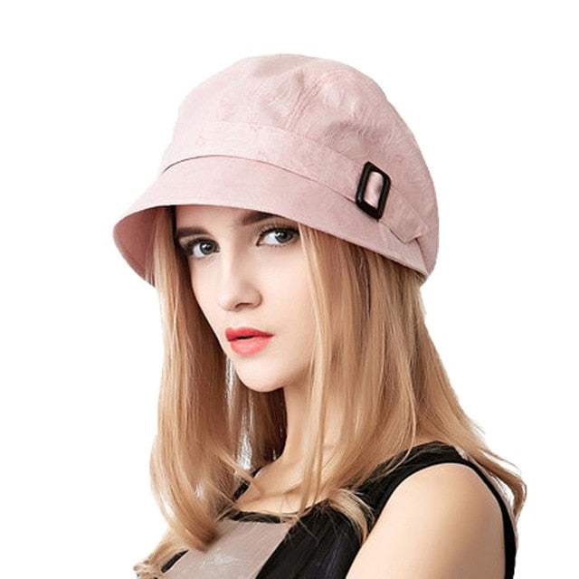 FS Fashion Cotton Sun Hat For Women Summer Outdoor Foldable Beach Hats Blue Pink Dark Gray Wide Brim Casual Visor Caps Femme
