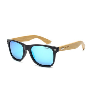 OLEY  Brand Bamboo Leg Polarized Sunglasses men Classic Square goggle Fashion Retro Female sun glasses Customizable logo YZ2140