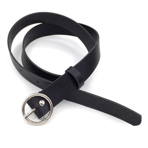 None Round Women Solid Fashion Buckle Waist Casual Shape Belt Riem Cinto Feminino Ceinture Femme Cinturon Mujer Harajuku Cinto