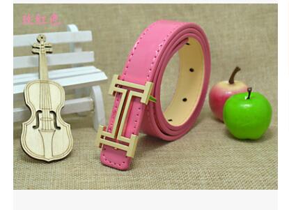 2017 Hing Quality PU Child Belt Fashion Leisure Designer Children's Belt Of Boys And Girls Cowboy Belts Candy Colors Size 80CM