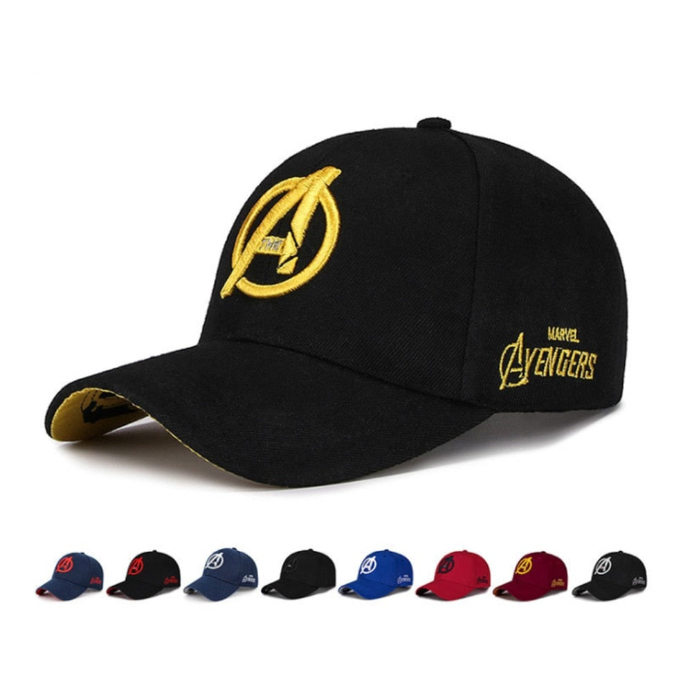 Yo-Young Unisex Marvel Avengers LOGO Embroidery Casual Outdoor Baseball Caps For Men Snapback Caps For Adult Sun Hat