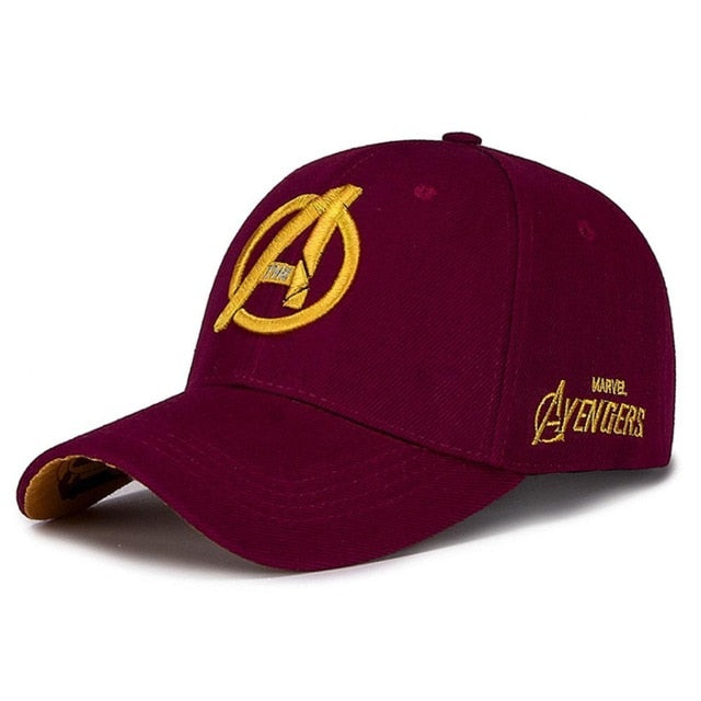Yo-Young Unisex Marvel Avengers LOGO Embroidery Casual Outdoor Baseball Caps For Men Snapback Caps For Adult Sun Hat