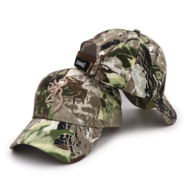 Outdoor Browning Cap Camo Baseball Cap Fishing Men Jungle Hunting Camouflage Caps Hat Airsoft Tactical Hiking Casquette Hats