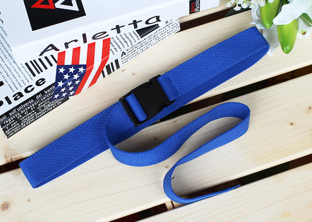 Women Harajuku Belt Red Letter Printed Fashion Unisex Double D Ring Canvas Strap Female Long Belts For Jeans Love Me More