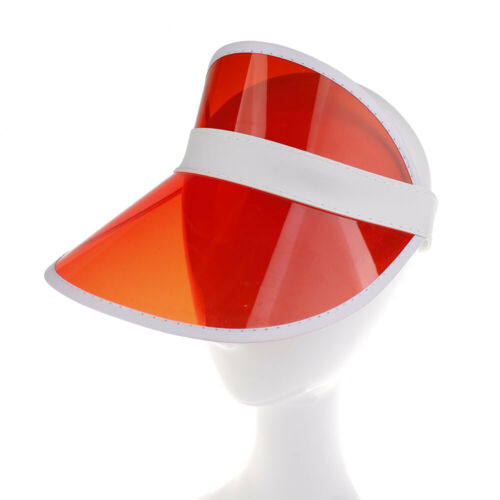Hirigin 2019 Summer PVC Hat Sun Visor Party Casual Hat Clear Plastic Adult Sunscreen Cap Outdoor Sports Hats Women Ladies