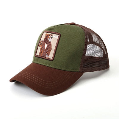 2019  New  Bros Baseball Cap Men  Women  Animal Farm Trucker Eye Of The Tiger Cas Hat Woodpecker Lion