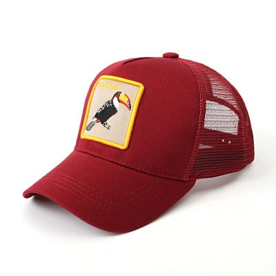 2019  New  Bros Baseball Cap Men  Women  Animal Farm Trucker Eye Of The Tiger Cas Hat Woodpecker Lion