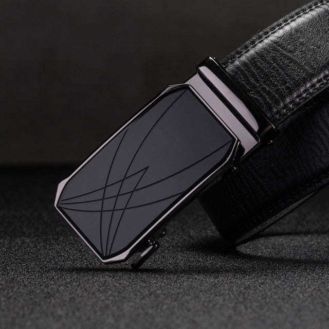 designer belts men High Quality Automatic Buckle genuine leather belts for men male Black Men's Belts fashion luxury strap