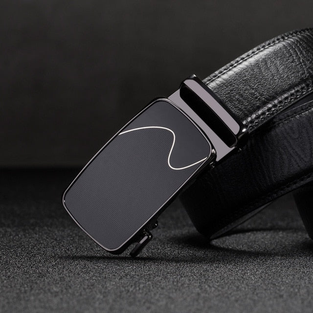 designer belts men High Quality Automatic Buckle genuine leather belts for men male Black Men's Belts fashion luxury strap