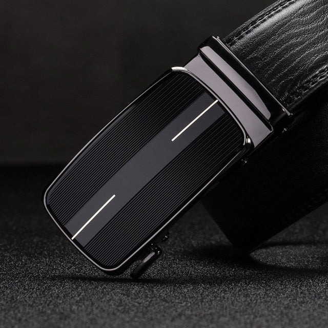 designer belts men High Quality Automatic Buckle genuine leather belts for men male Black Men's Belts fashion luxury strap