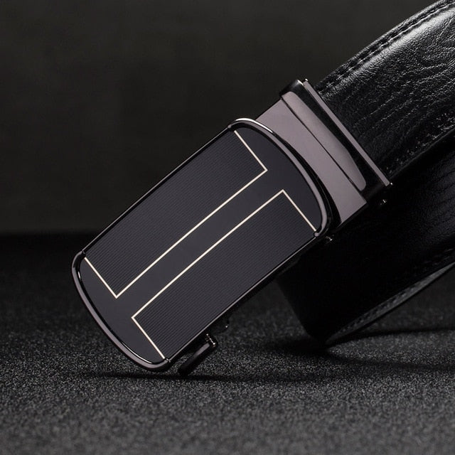 designer belts men High Quality Automatic Buckle genuine leather belts for men male Black Men's Belts fashion luxury strap