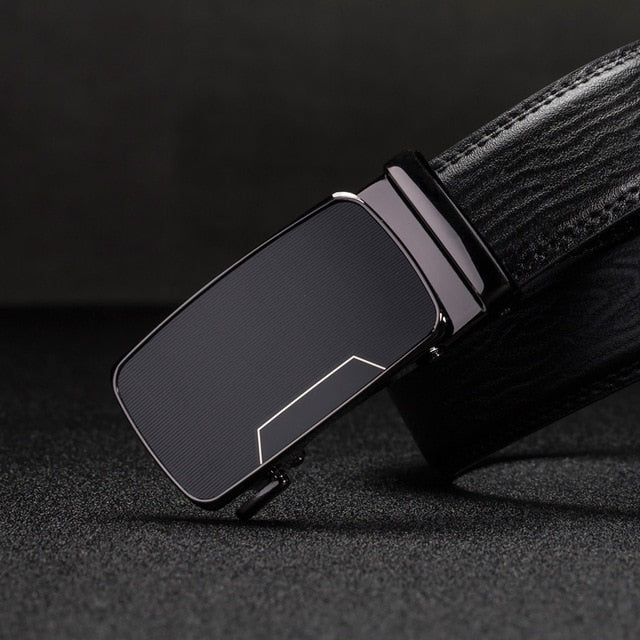 designer belts men High Quality Automatic Buckle genuine leather belts for men male Black Men's Belts fashion luxury strap