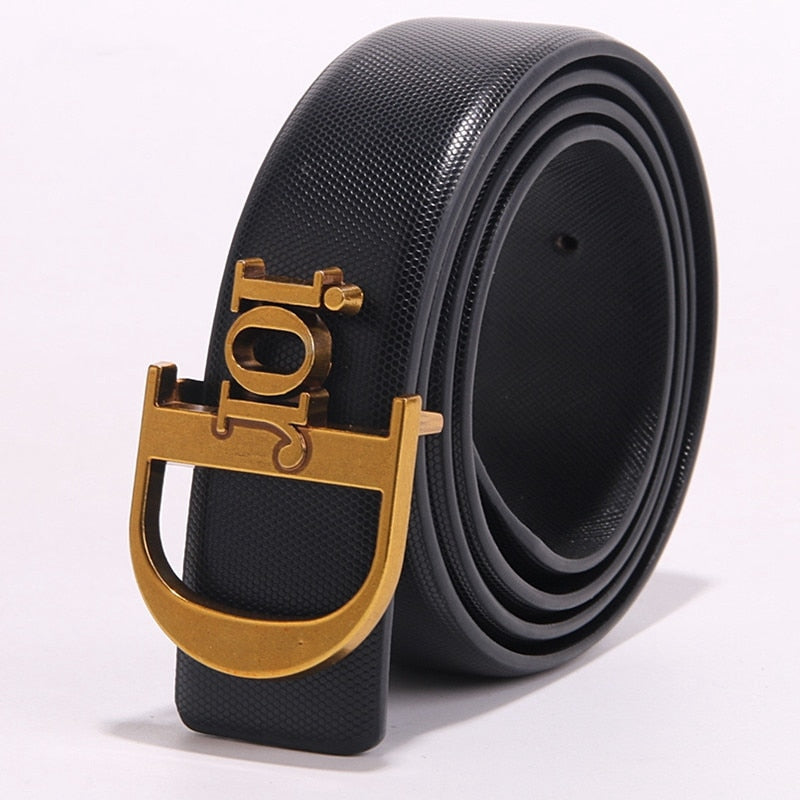 2019 Designer Belts Men Women High Quality Trending Luxury Brand Smooth Buckle Genuine Leather Waist Belt Casual Jeans Girdle