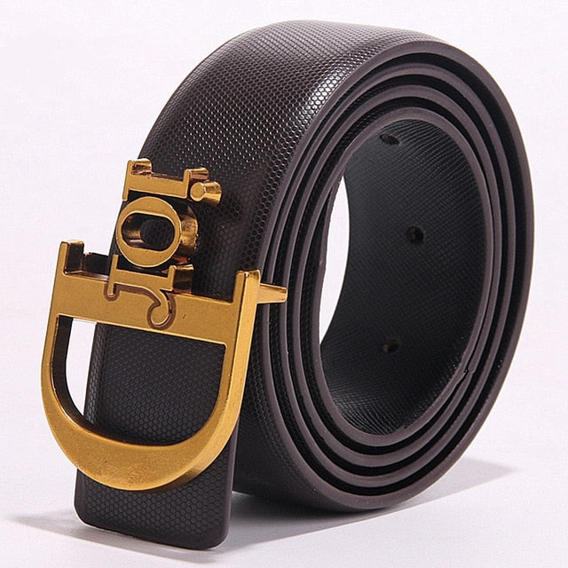 2019 Designer Belts Men Women High Quality Trending Luxury Brand Smooth Buckle Genuine Leather Waist Belt Casual Jeans Girdle