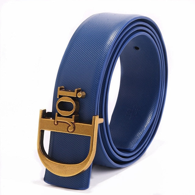 2019 Designer Belts Men Women High Quality Trending Luxury Brand Smooth Buckle Genuine Leather Waist Belt Casual Jeans Girdle