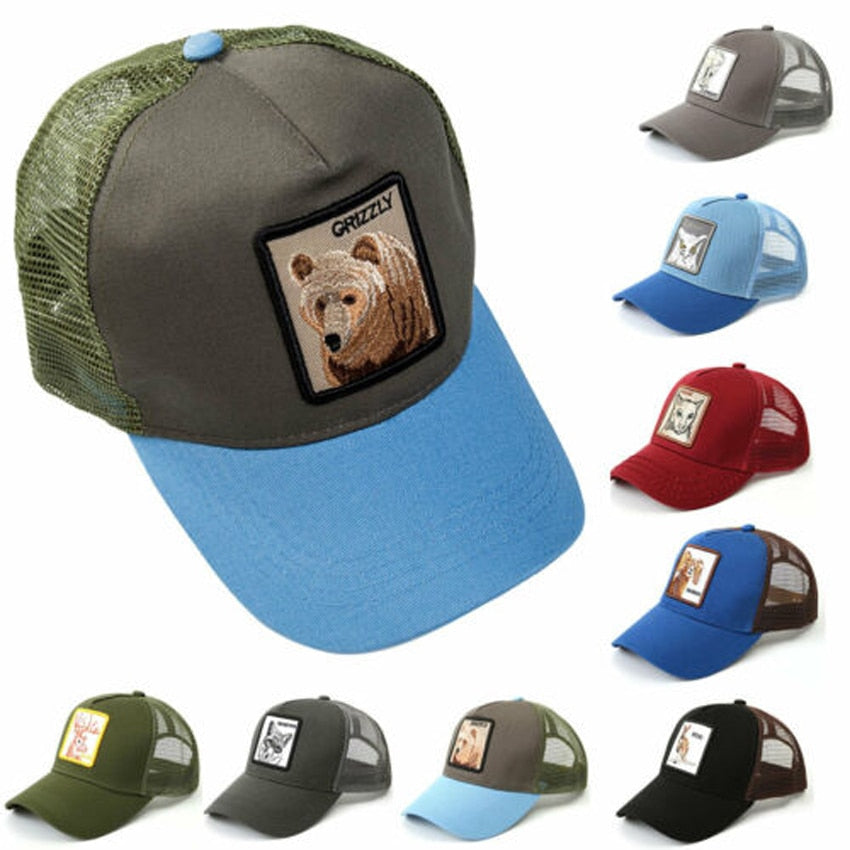 Baseball Cap Men Fashion Hip Hop Cap Women Classic Baseball Cap Dad Hat Embroidery Animal Summer Breathable Mesh Adjustable Size